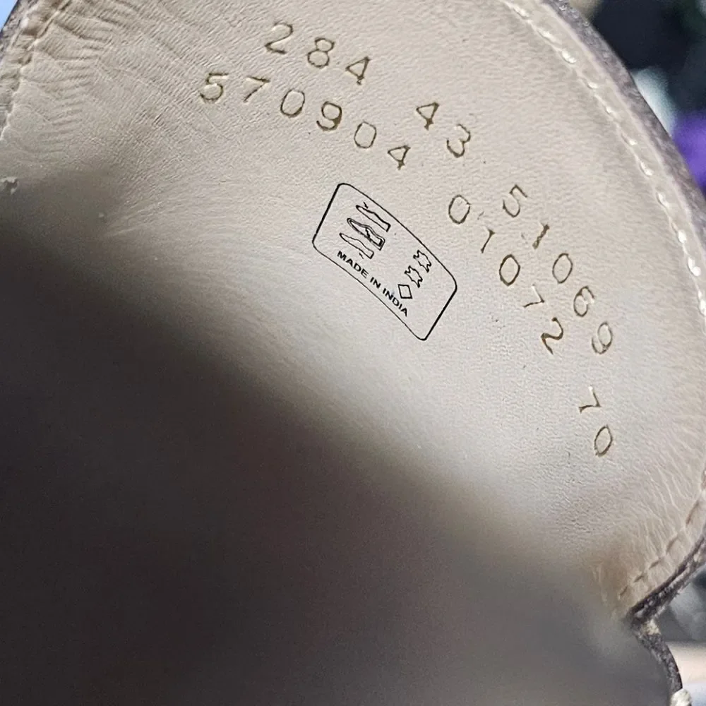 ECCO Classic Brown Leather Slip-Ons -‎ Size 43 (9-9.5)